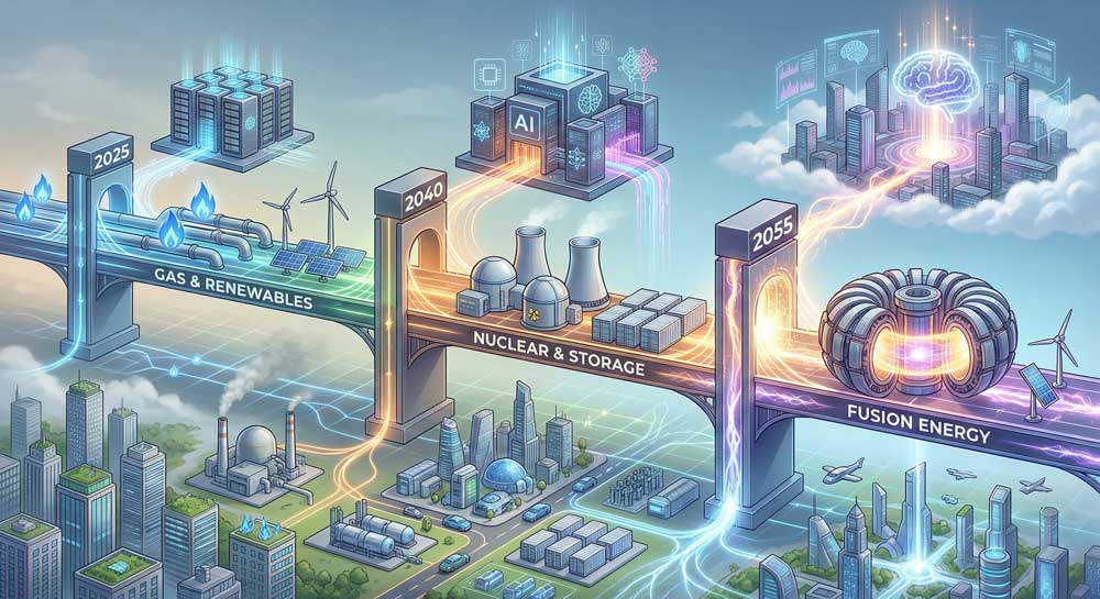 Natural gas investment as bridge to future energy era