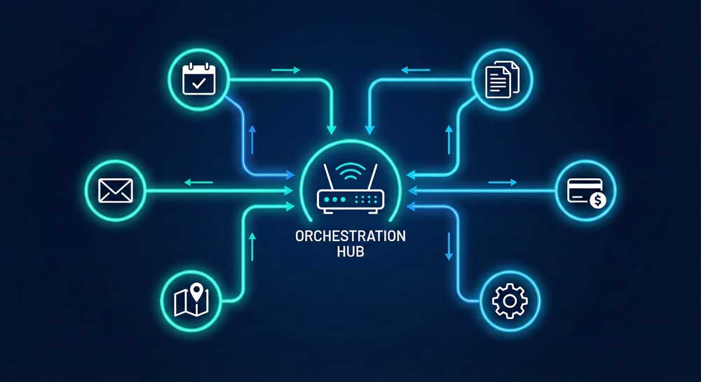 AI agents replacing apps with multi-agent orchestration
