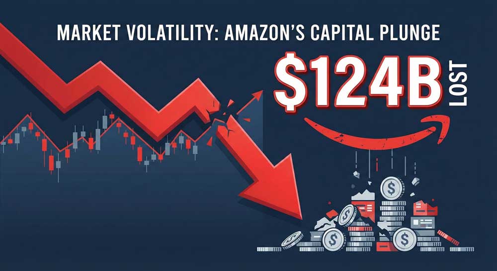 Amazon market cap loss from Big Tech AI spending concerns stock market reaction