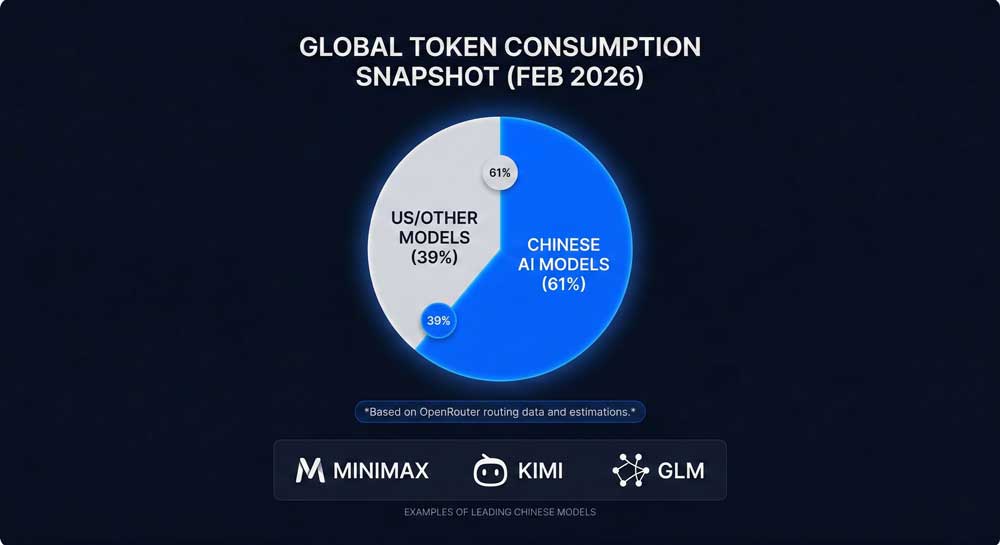 Chinese AI Models: 7 Powerful Ways They're Dominating the Global Developer Market in 2026 2 Chinese AI models capture 61% of OpenRouter global token market share 2026