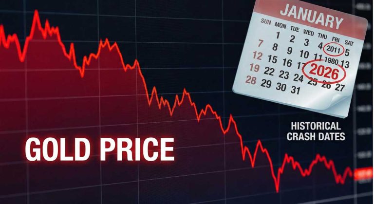 Gold Price Crash in January against a financial background