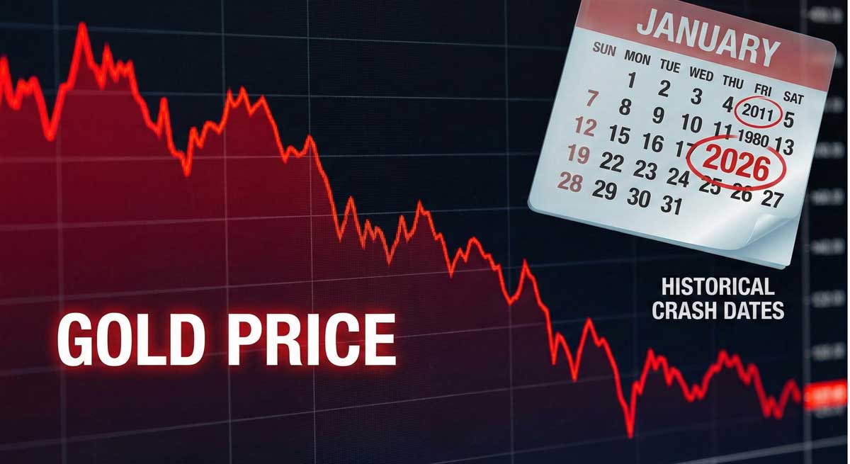 Gold Price Crash in January against a financial background