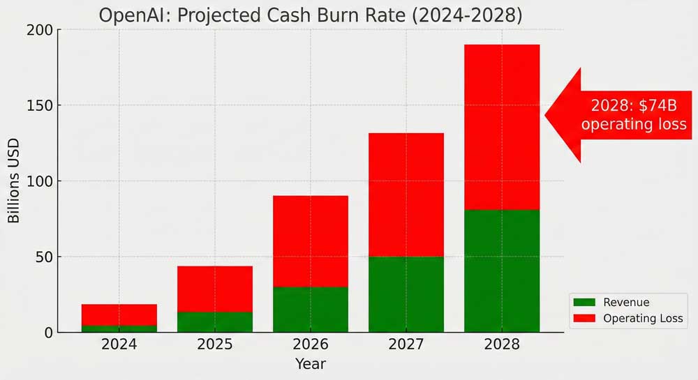 OpenAI IPO cash burn rate analysis 2024-2028