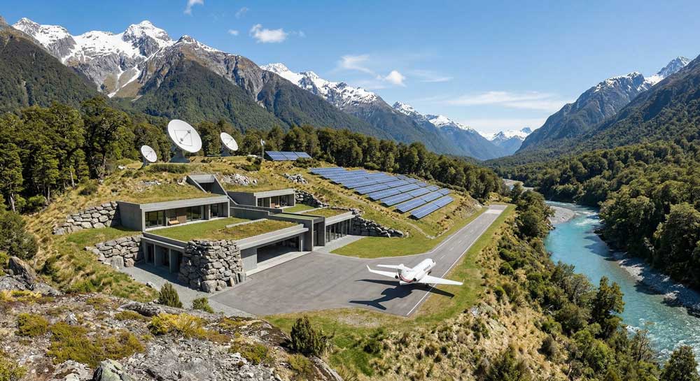 Peter Thiel New Zealand doomsday bunker compound Lake Wanaka South Island