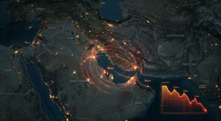 Operation Epic Fury Middle East crisis airstrikes Strait of Hormuz map