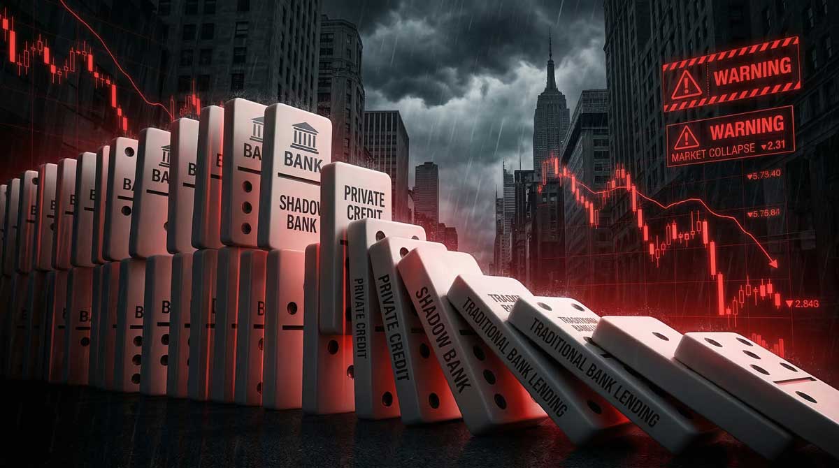 US private credit crisis 2026 banking contagion domino effect Wall Street