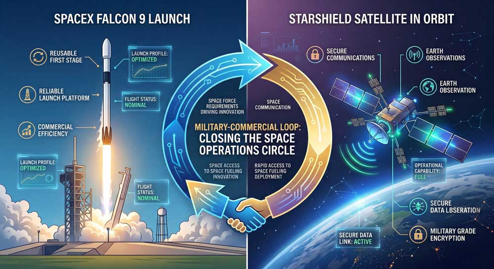 SpaceX Starshield satellite supporting US Space Force combat deployment