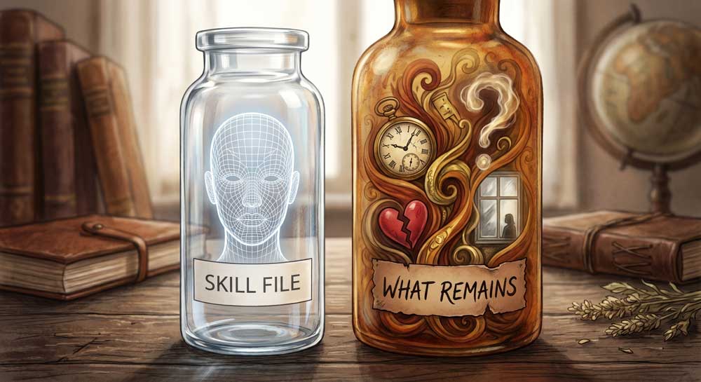 what AI distillation extracts versus what human expertise loses in the process