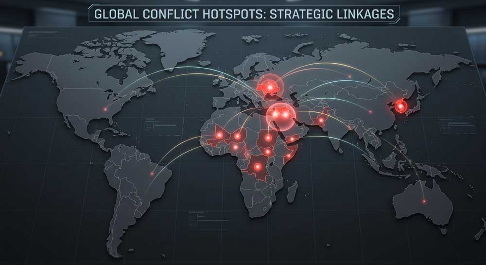 Global conflict hotspots 2026 world map geopolitical risk