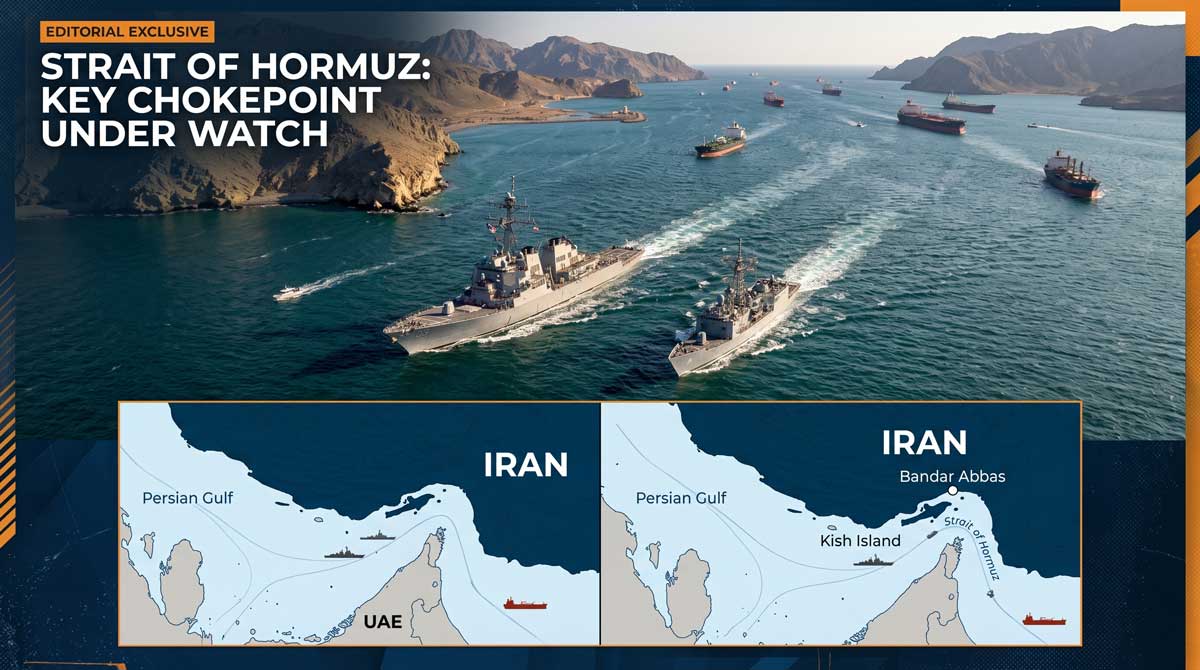 Iran US blockade strategy — US warships enforcing maritime siege at Strait of Hormuz