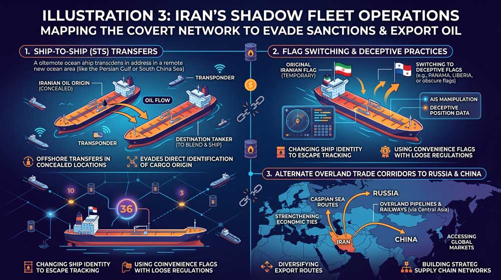 Iran shadow fleet strategy to bypass US blockade and sanctions