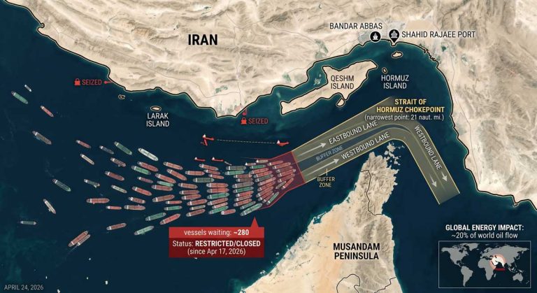 Iran oil blockade tankers Strait of Hormuz