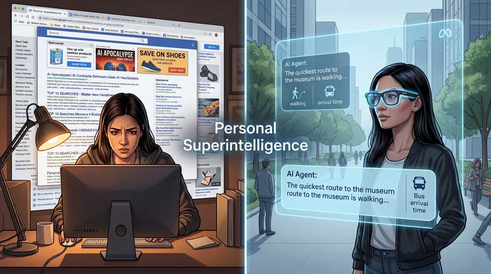 Personal Superintelligence Revealed: Inside Meta's Unbelievable 5-Year Plan for Billions 4 Personal Superintelligence as ambient AI assistant via Meta smart glasses and devices