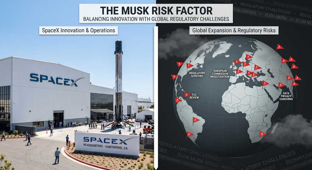 Elon Musk regulatory risks threatening SpaceX global expansion