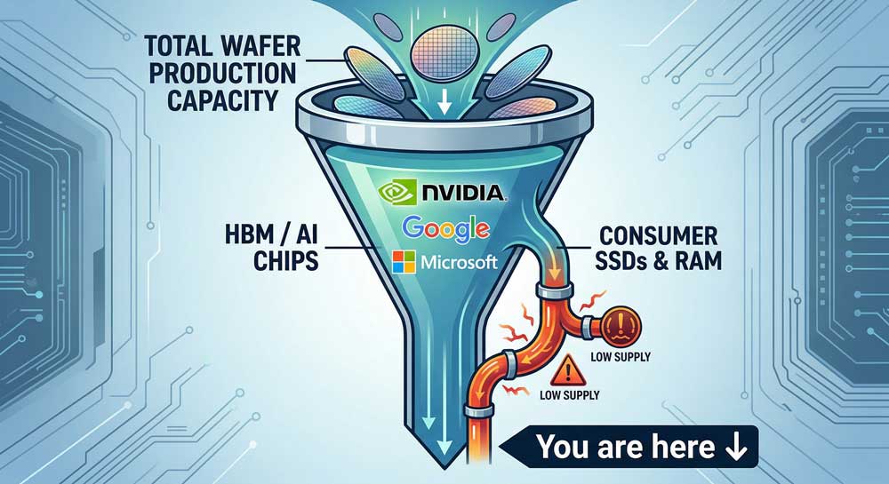 Storage chip prices rise as AI HBM demand consumes manufacturing capacity
