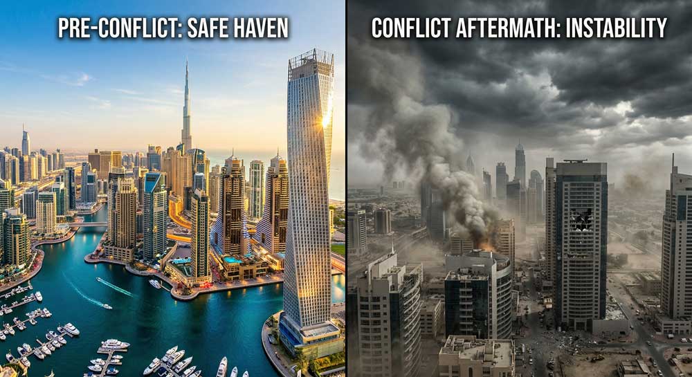 3 Secret Motives Behind the Dangerous UAE Strategy Against Iran in 2026 2 Dubai infrastructure damage — UAE strategy against Iran economic cost 2026