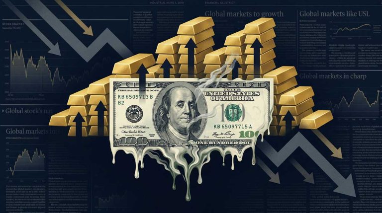 US Dollar purchasing power erosion illustrated by debt and gold metrics
