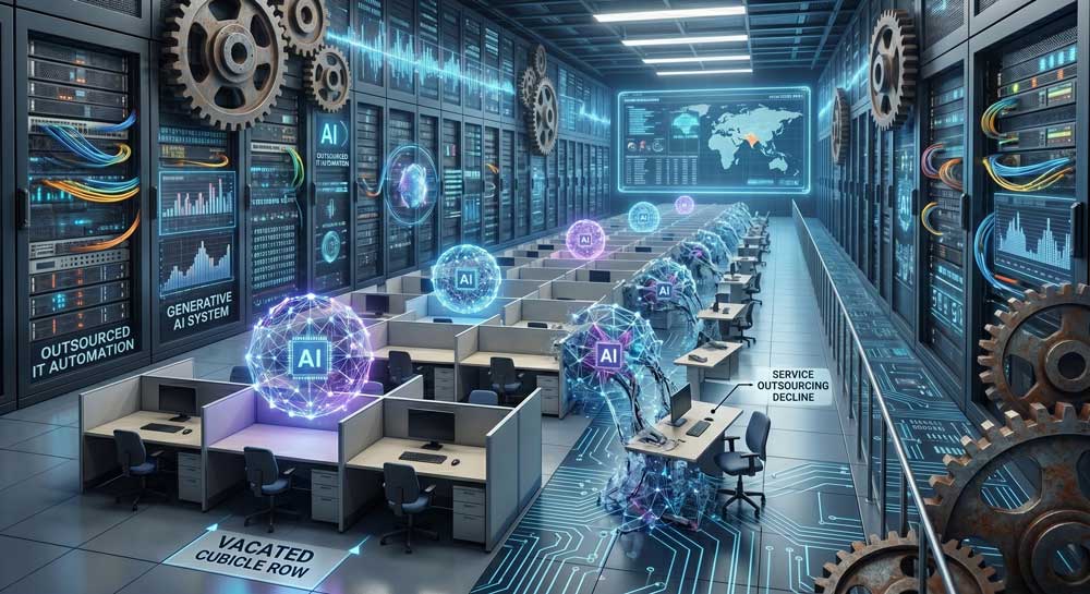 Generative AI automating traditional IT outsourcing jobs
