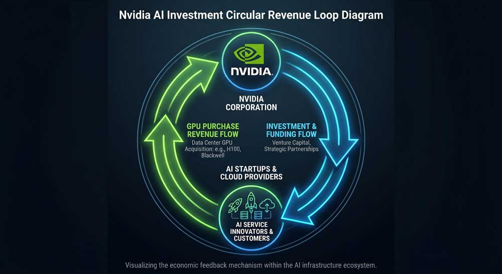Nvidia AI investment circular revenue loop diagram