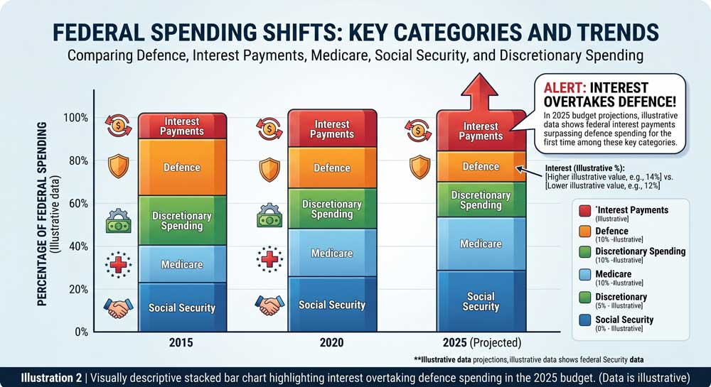 Federal interest payments surpassing defence spending in 2025 budget breakdown