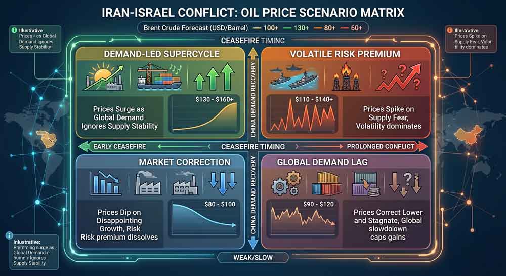 Why Oil Prices Haven't Skyrocketed After 100 Days of War — And Why That Could Change Fast 4 Iran war oil price scenario forecast — ceasefire vs prolonged conflict outcomes